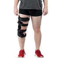Hinged Knee Brace, Adjustable Post-Op Knee Support OA Unloading Knee Brace for ACL/Ligament/Sports Injuries, Mild Osteoarthritis & Preventive Protection Knee Joint Pain/Degeneration - Right