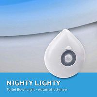 In My Bathroom | Nighty Lighty - Toilet Bowl Illuminator (Motion Sensor, UV Sterilizer, Universal Fit, Sanitary Toilet)