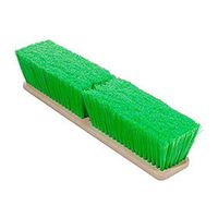 HUB City Industries 204-P18 18" Soft Green Poly Bristle, 2.5" Trim Plastic Block 24 Lbs.