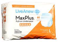LiveAnew Pull-on Disposable Underwear for Adult Women (Large 1 Bag)