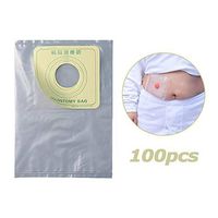 Disposable Ostomy Bags, Drainable One-Piece System Colostomy Pouch for Ileostomy Stoma Care and Colon Surgery,100pcs