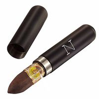 Visol Delta Black Matte 56-Gauge Cigar Tube Engraved with Letter O