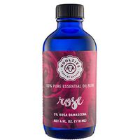 Woolzies Best Natural Rose Essential Oil Blend 4 Oz - Therapeutic & Premium Graded Aromatherapy Oil - Most Popular for Relaxation, Skin Healing Use - For Diffusion & Topical Use