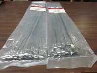 ~ 50 ~ G INDUSTRIAL 15" STAINLESS STEEL METAL LOCKING WIRE CABLE ZIP TIES STRAPS