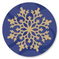 Snowflake Christmas Envelope Seals- Set of 72 Holoiday Envelope Stickers
