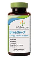 LifeSeasons - Breathe-X - Fast Acting Allergy Relief Supplement - Sinus and Nasal Discomfort - Naturally Boost Immune System - with Quercetin, Bromelain, Nettle Leaf - 90 Capsules