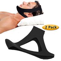 Cofolife 2 Pack Anti Snoring Chin Strap Triangular Belt Head Band for Snore Resistance