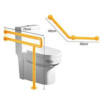 Toilet Rails Grab Bar Safety Frame, Bathroom Seat Support Toilet Hand Grips,Elderly, Senior, Handicap Disabled