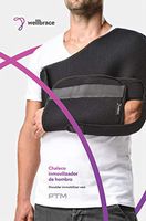 PTM Wellbrace Shoulder Immobilizer - High End Doctor Designed & Developed to Immobilize The Shoulder & Protect from Impacts. for:Shoulder, Clavicle, Arm, Elbow,Forearm, Ligament & Tendon Injuries (S)