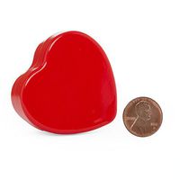24ea - 3 X 2-1/2 X 1 Red Heart Shaped Tin Can-Pkg