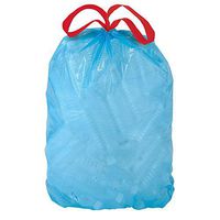 Large And Sturdy (50-Count) 30 Gal. Blue Recycling Bags, Constructed Of Premium, Plastic, Great For Residential Or Commercial Clean-Up Purposes Features Drawstring Closure