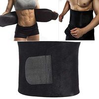 muxiao Sweat Belt Marvellous Waist Trimmer Durable Black Polyester Fiber Gym Sport Goods