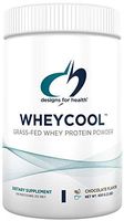 Designs for Health WheyCool - Chocolate Grass Fed Whey Protein Powder with 20g Protein (30 Servings / 900g)