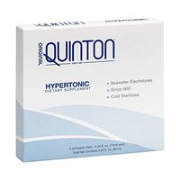 Original Quinton Hypertonic - Concentrated + Pure Seawater Electrolyte Liquid Minerals for Athletic Performance + Energy Support, Marine-Rich Complex (6 Single Serving Vials)