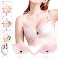 Electric Breast Enhance Massager, USB Rechargeable Hot Compress Breast Bra Machine, 6 Massage Techniques, 2 Mild Heats, Relieve Breast Pain, for A to D Cups