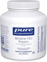 Pure Encapsulations - Betaine HCl/Pepsin - Hypoallergenic Dietary Supplement to Support a Healthy Digestive Tract - 250 Capsules
