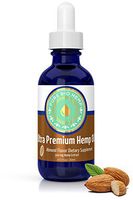 Organic Hemp-Oil-Extract Drops with MCT-Coconut-Oil 500mg - Almond Flavor Pure Hemp Seed Oil 1 oz