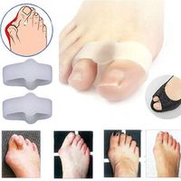 Toe Separators/Corrector gLoaSublim,2 Pcs Soft Silicone Toe Straightener Separator Bunion Corrector Pain Relief