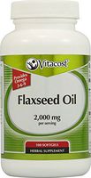 Vitacost Flaxseed Oil - 2,000 mg per Serving - 100 Softgels