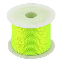 uxcell Nylon Festival Ornament Chinese Knot Braided Bracelet Cord String Rope 39 Yards Fluorescent Green