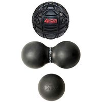 4KOR Fitness Massage Balls for Deep Tissue Muscle Recovery, Perfect for Myofascial Release and Trigger Point Therapy (4KOR Fireball)
