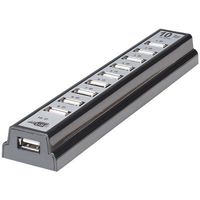 Manhattan 161572 10-Port Hi-Speed Usb 2.0 Desktop Hub