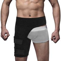 Biuzi Thigh Supports, Hip Brace Thigh Compression Sleeve upport for Hip Replacements, Sciatica, Quad Muscle Strains Fits Both Legs