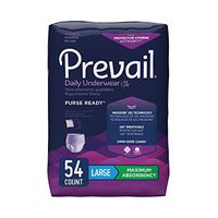 Prevail Protective Underwear for Women, Maximum Absorbency (Large (54 Count))