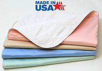 4 Pack - 34x36 Waterproof Reusable Incontinence Underpads/Washable Incontinence Bed Pads - Green, Tan, Pink and Blue - Great for Adults, Kids and Pets