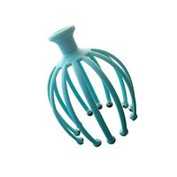 Head Massager Hand Held Claw Scalp Massager 12-Finger Steel Ball Stress Relief Hair Relaxer Adjustable for Home Office Men Women Pink Blue