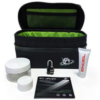 Sky Walker Bamboo Charcoal Filter Odor Smell Proof & Waterproof Stash Bag - Medium 8" L x 3.5" W x 3.75" H