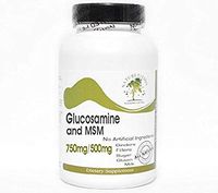 Glucosamine 750mg and MSM 500mg Triple Strength ~ 200 Capsules - No Additives ~ Naturetition Supplements