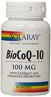 Solaray Bio CoQ10 Softgel, 100 mg, 30 Count