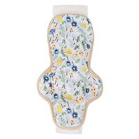 Sanitary Pad, Washable Cloth Menstrual Pad Reusable Cotton Soft Women Sanitary Pad Quickly Absorbent Panty Liner for Comfort and Support (白底+花色)