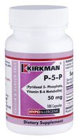 P-5-P (Pyridoxal 5-Phosphate, Vitamin B-6 Metabolite) 50 mg - Hypoallergenic 100ct