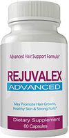 Rejuvalex Advanced Hair Growth Formula - Unique Supplement with Vitamins and Minerals with Biotin - Gluten Free 60 Capsules - Hair Lash Skin and Nails Extra Strength Formula Growth Booste