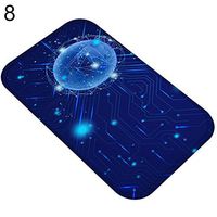 TbpersicwT Home bedroom carpet door mat, Black Hole Starry Sky Hallway Door Mat Entrance Rug Non-slip Bathroom Carpet - 8#