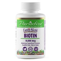 Paradise Herbs, Earth's Blend, Biotin, 10,000 mcg, 90 Vegetarian Capsules