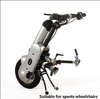 W&P Electric Attachable Handcycle Wheelchair,36V 400W Wheelchair Handbike with 12" Air Tires,20km / h Speed with LED Light,Forward/Backward for Folding Wheelchair, Sports Wheelchair,A