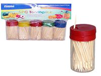 Toothpick 5 pcs 150 pcs Each Hc+OPP. Red, Blue, Yellow, Green, Case of 96