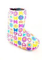 My Recovers Walking Boot Cover for Fracture Boot, Fashion Cover in Butterflies-Hearts, Short Boot, Made in USA, Orthopedic Products Accessories (Small)