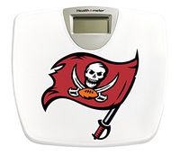 White Finish Digital Scale Featuring Your Favorite Football Team Logo (Buccaneers)