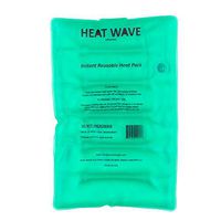Made in USA: HEAT WAVE Instant Reusable Heat Packs – Large (8x12”), Reusable Heat Pack for Muscle Aches, Back Pain, Pain Relief, Click Heat - Premium Medical Grade (Large)