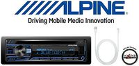 ALPINE CDE-175BT CD Receiver with built in Bluetooth and Audio Cable