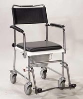 Wheelchair - Transport With Comm Open Drop-Arm Assembled
