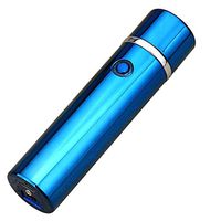 Windproof Flameless Electric Lighter GEiNNOVA Dual Plasma Beam Sparker USB Rechargeable Cigar Pipe igniter (Blue)