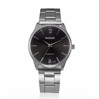 Fxbar,Mens Watches Brand Fashion Man Crystal Stainless Steel Business Wristwatch Quartz Dress Watch(F)