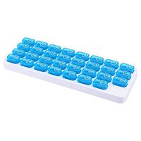 Monthly Pill Organiser Box Portable Medicine Tablet Storage Dispenser 31 Day for Travel Daily Use