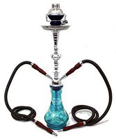 new 2 hose 22" Blue Hookah shisha nargila bars narguile nargile vase water Vase