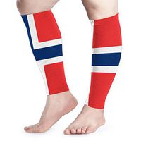 XTYND556 Flag of Norway Sports Compression Calf Sleeve Men and Women Relieve Pain Calf Sleeve Movement Recovery Sleeve Pair